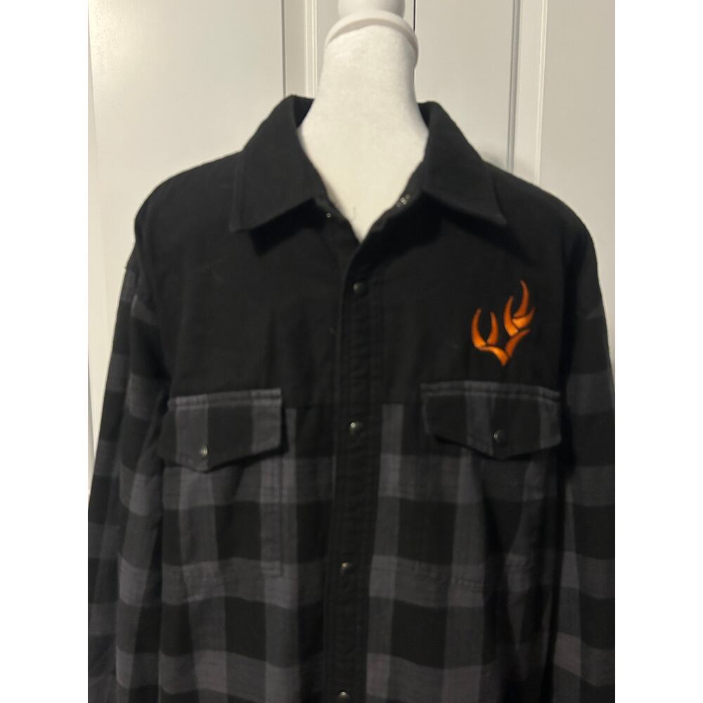 Stormtech Performance Plaid Flannel Jacket Black … - image 2